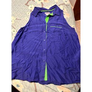 6 FOR $15 JCP medium blue green top